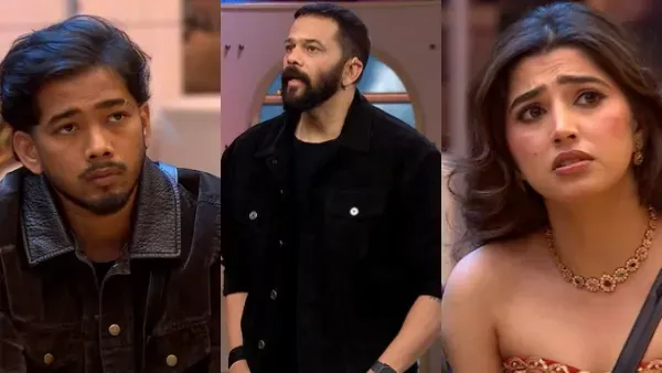 Rohit Shetty with contestants in Bigg Boss 20.
