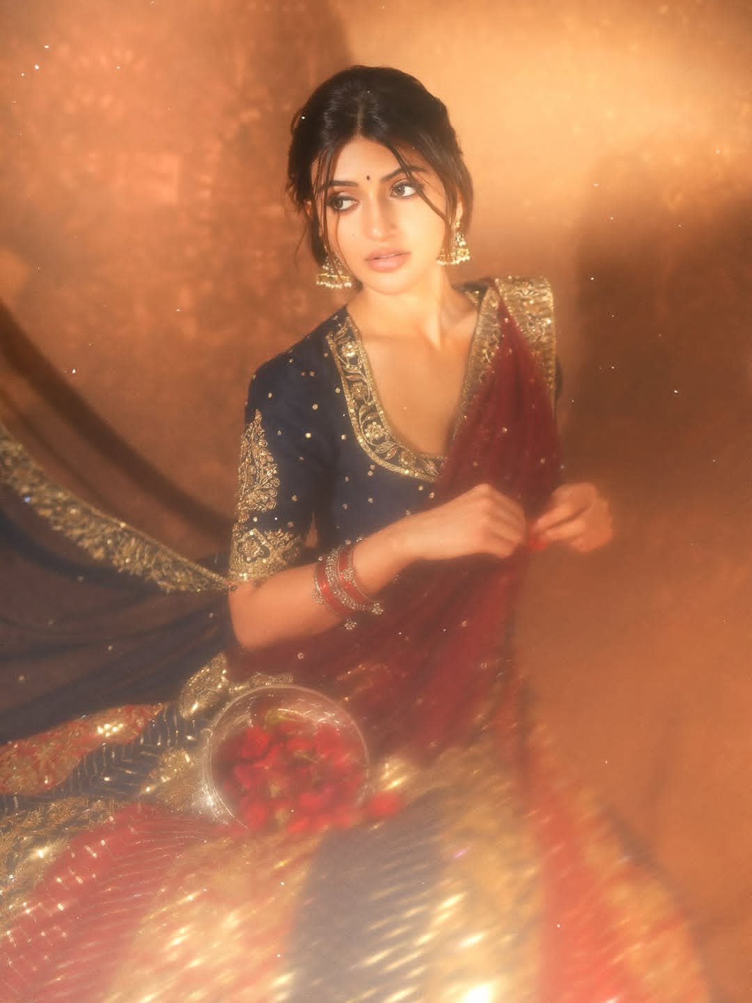 Beautiful performances of Srilila in colorful lehenga